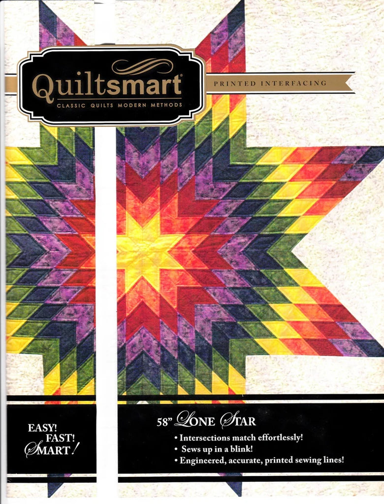 Quilt Smart 58" Lone Star Pattern with Interfacing