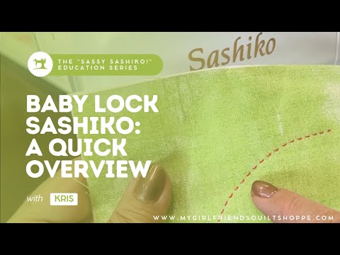 Baby Lock Sashiko 2 Specialty Sewing and Quilting Machine video 