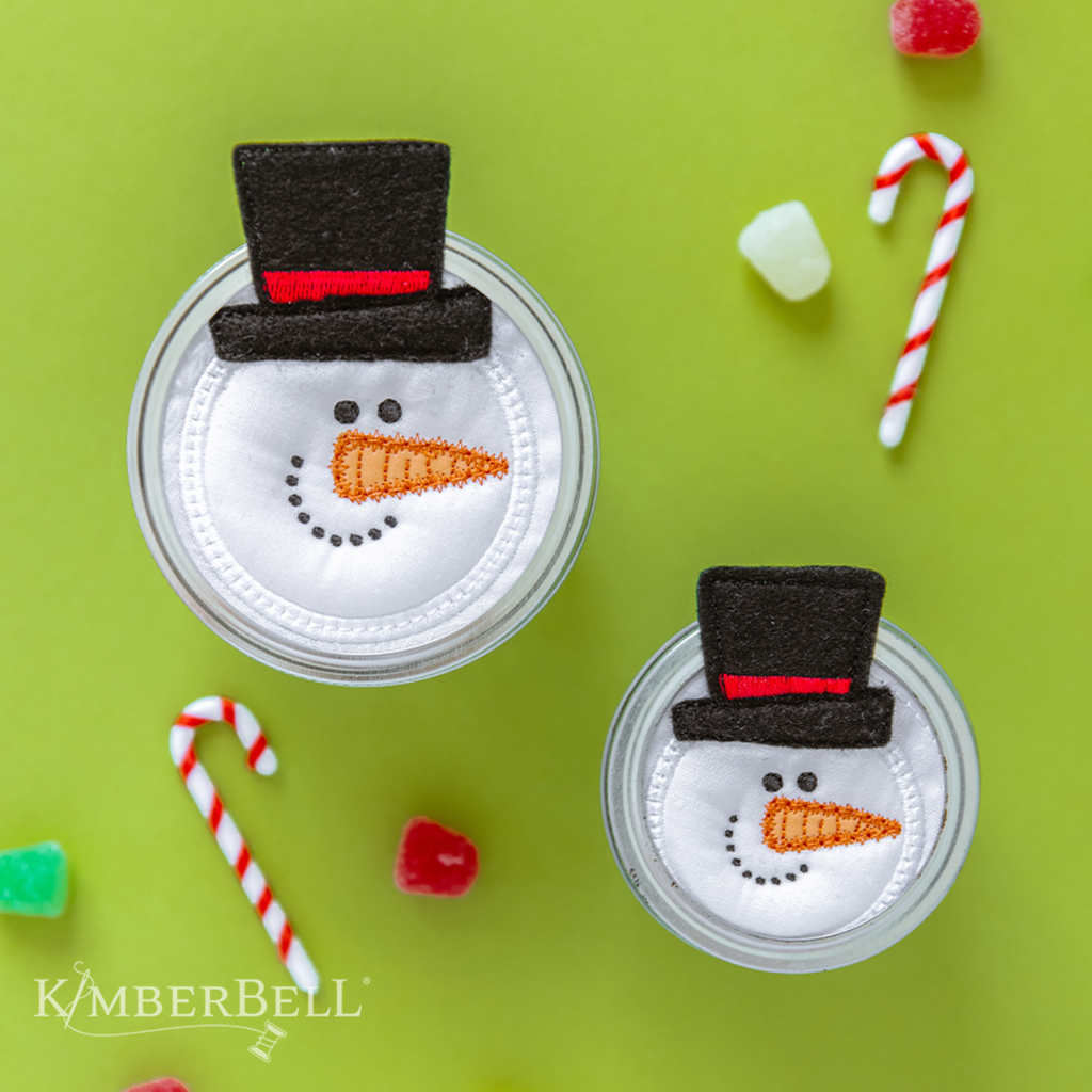 snowman jar topper