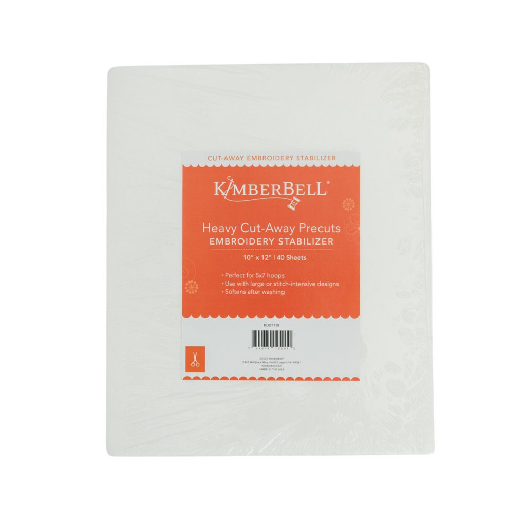 Kimberbell heavy cut-away precuts embroidery stabilizer.. 