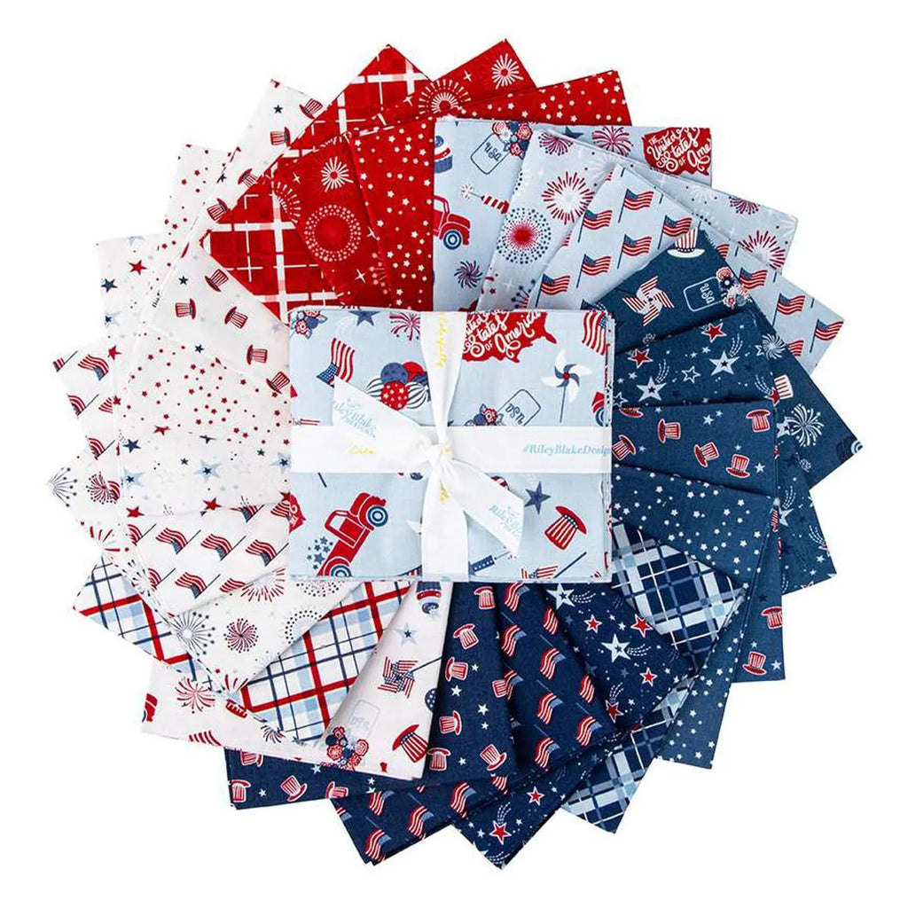 Stars and Stripes Forever Fat Quarter Bundle (21) Prints