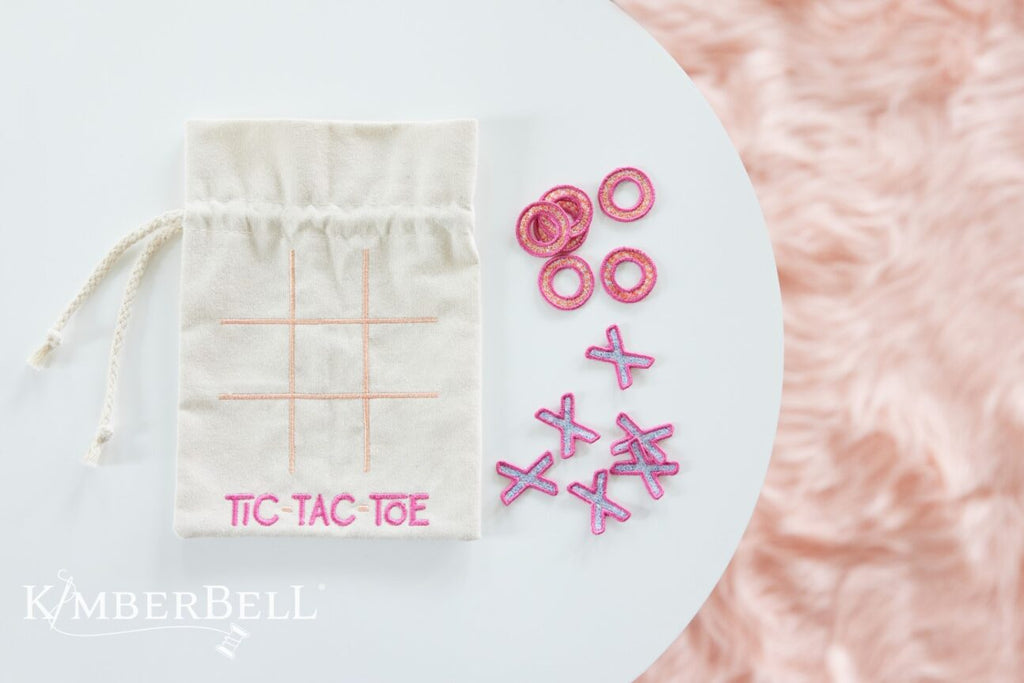 Kimberbell Embroidery Club - June 2024: Tic Tac Toe Cinch Sack - DESIGN ONLY