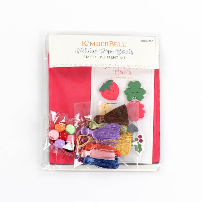 Kimberbell Holiday Rope Bowls Embellishment Kit