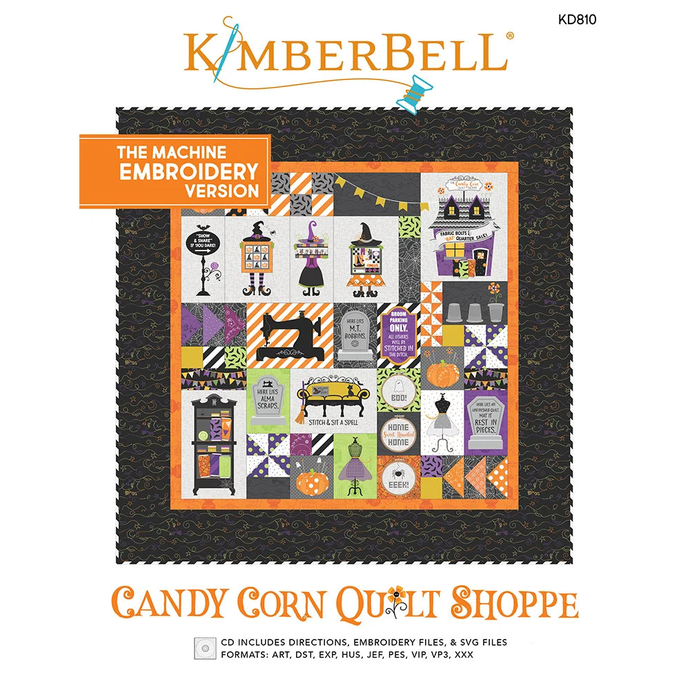 Kimberbell Candy Corn Quilt Shoppe Embroidery CD Pattern