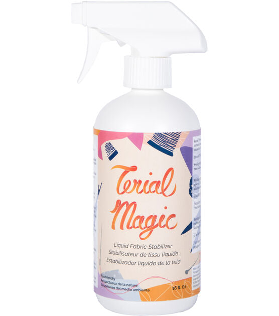 Terial Magic fabric stabilizer bottle with spraying cap.