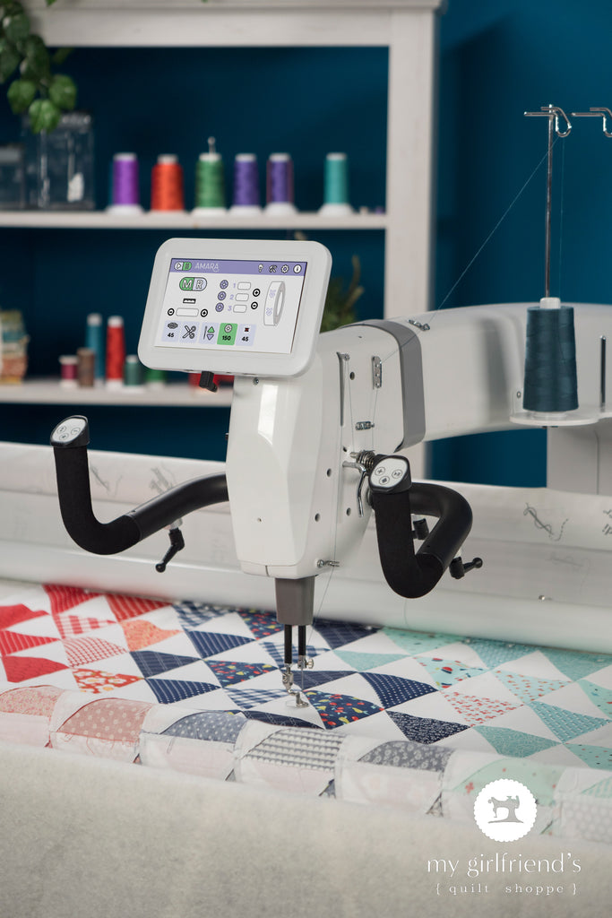 Handi Quilter Amara 24 Longarm Mahchine with Pro-Stitcher Premium on Gallery2 10-Foot Frame