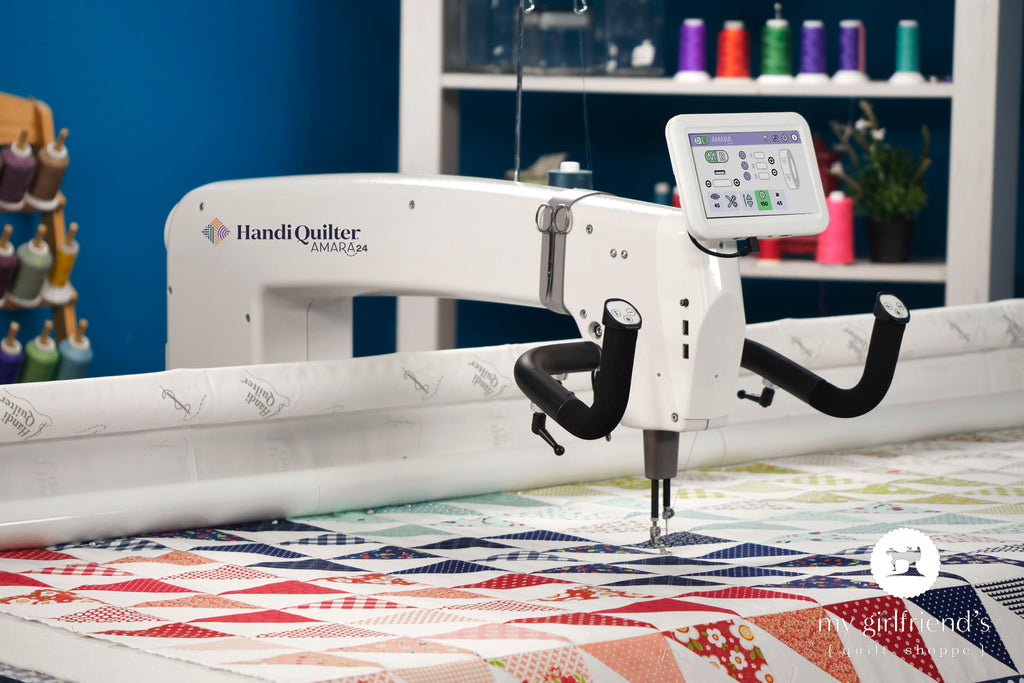 Handi Quilter Amara 24 Longarm Machine with Pro-Stitcher Premium on Gallery2 10-Foot Frame