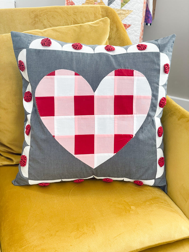 I'm Plaid About You Pillow Kit Heart Pillow MGQS