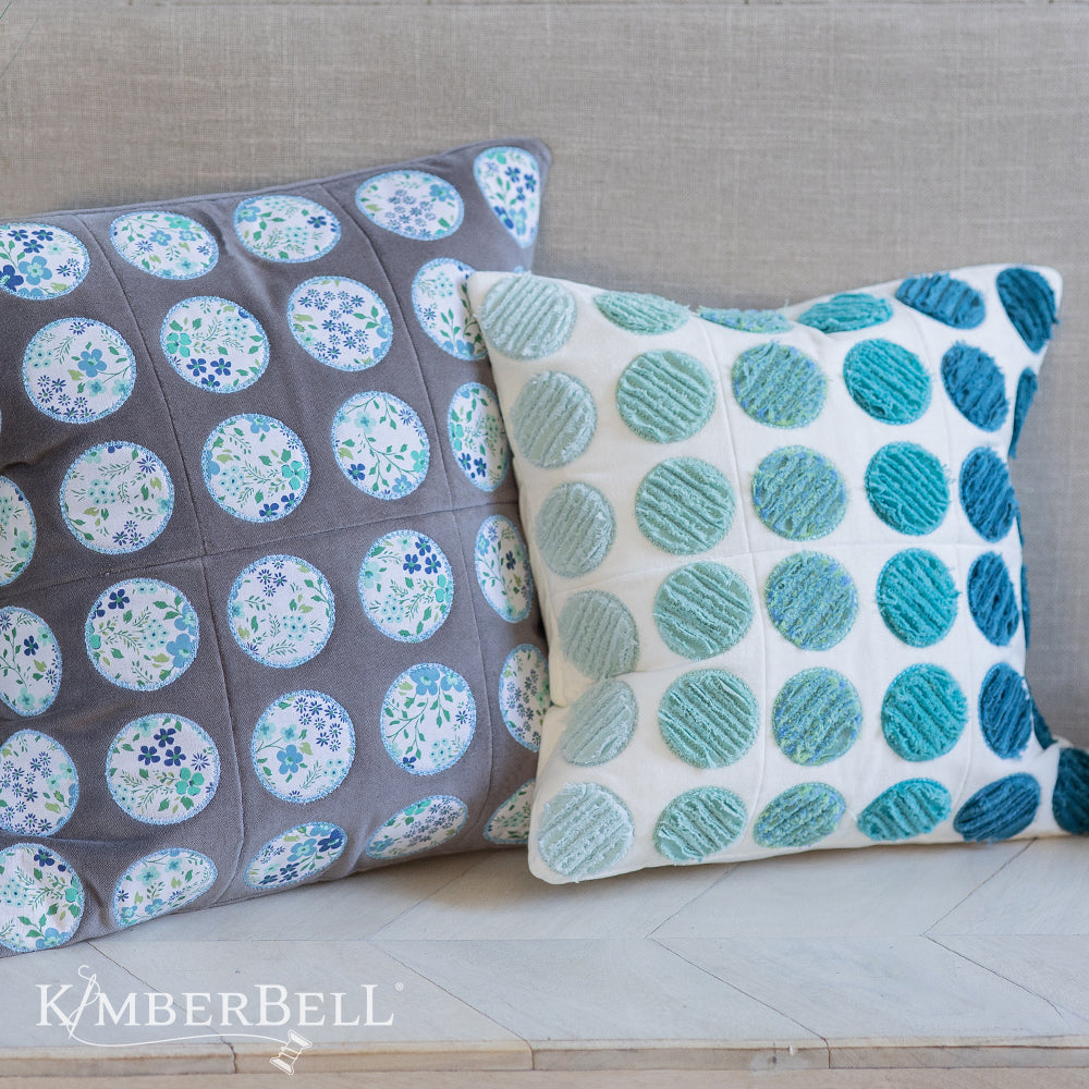 Kimberbell Annika's polka dot throw pillows