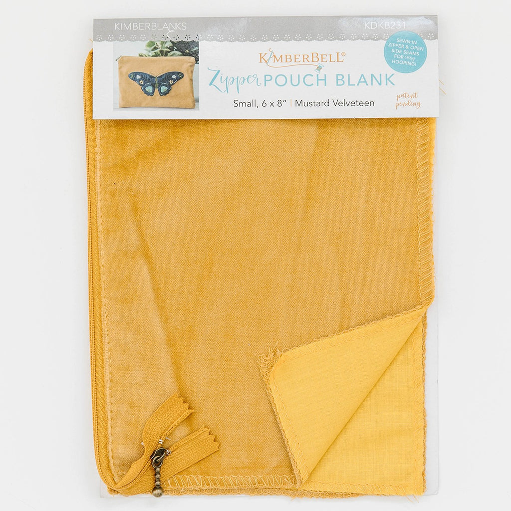 mustard zipper pouch 