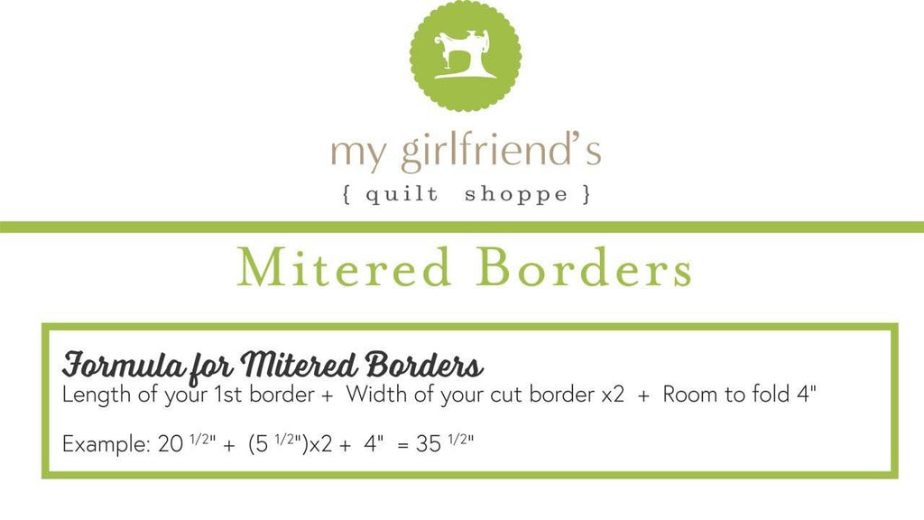 How to Miter Borders on a Quilt 