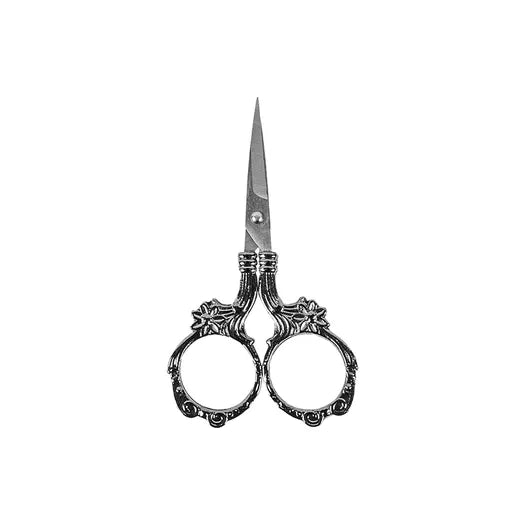 Hemline Floral Embroidery Scissor