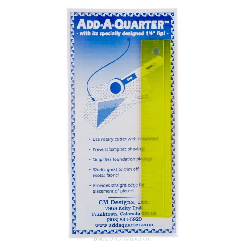 Add-A-Quarter 1 x 6 Inch Ruler 