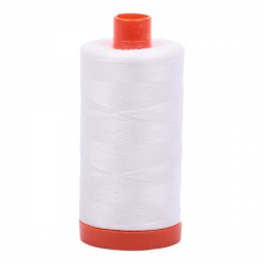 White Aurifil Thread 