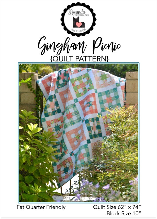 Gingham Picnic Quilt Pattern 