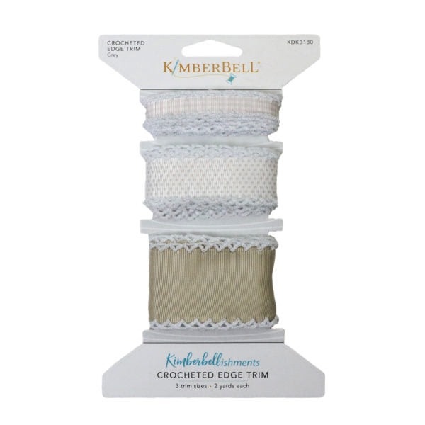 Kimberbell Crocheted Edge Trim - Gray 