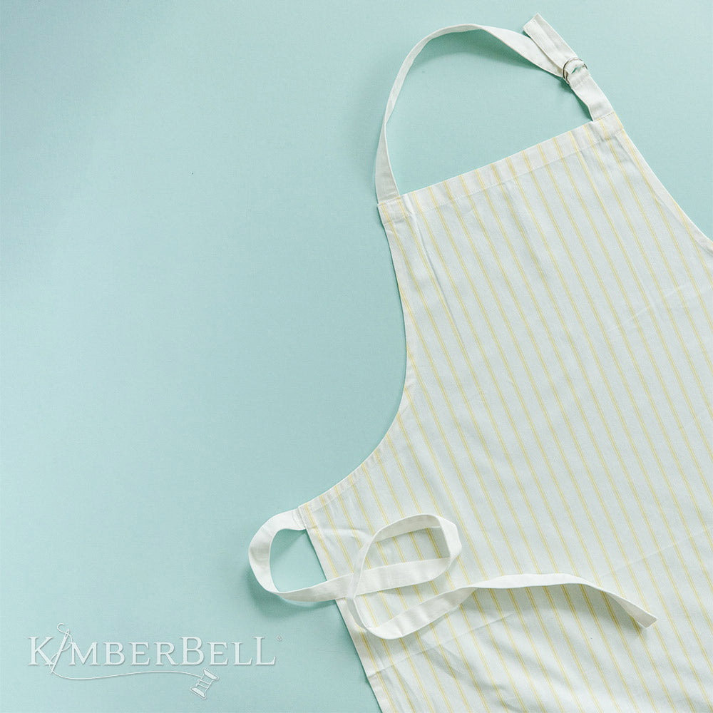 Kimberbell Pinstripe Apron Blank (Yellow)