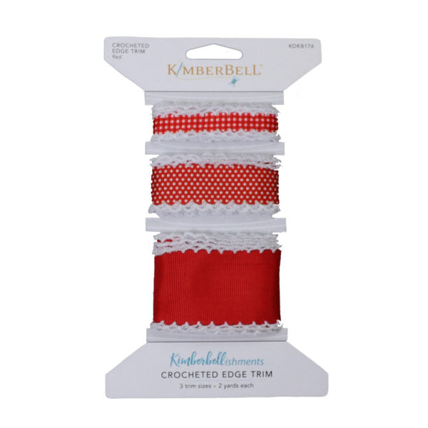 Kimberbell Crocheted Edge Trim - Red 