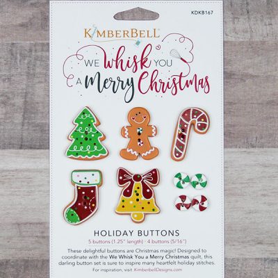 Kimberbell We Whisk You a Merry Christmas Holiday Buttons