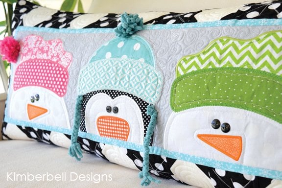 Kimberbell Whimsy Winter Bench Pillow 